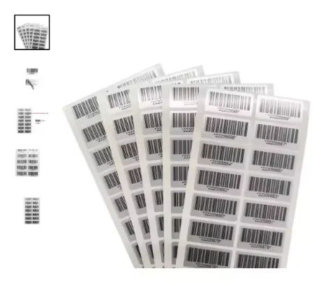 100pcs Tamper-proof Warranty Sticker 30X15mm Security Seal Anti-counterfeiting Warranty Label Serial Number Barcode Sticker 1