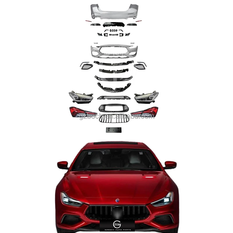 Automotive Parts for Maserati Ghibli to Trofeo Car Bumpers maserati Ghibli Headlight Taillights maserati Ghibli Body Kit