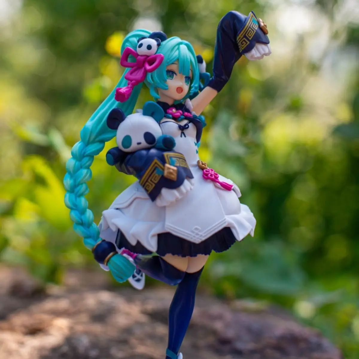 Anime HATSUNE MIKU Panda Figure Panda Miku figurePeripheral Collectible Models Decorative Decorations Children Gift