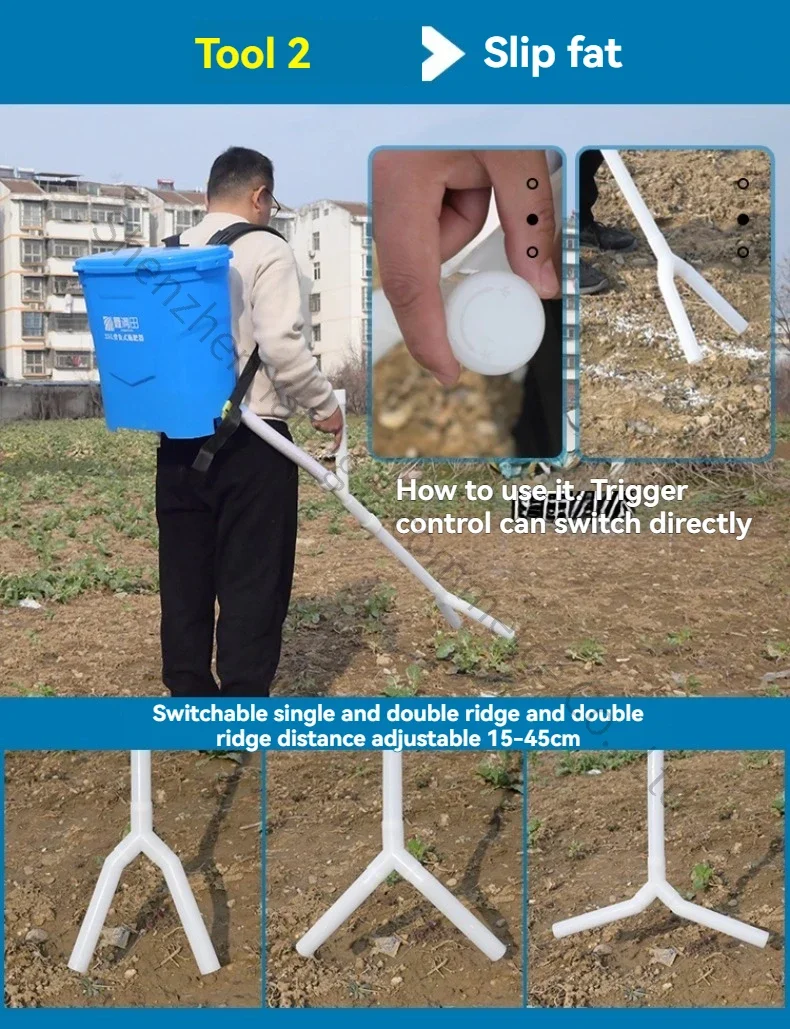 New Agricultural Fertilizer Spreader Corn Artifact Manual Soil Fertilizer Tool To Put Fertilizer Underground Top Dressing