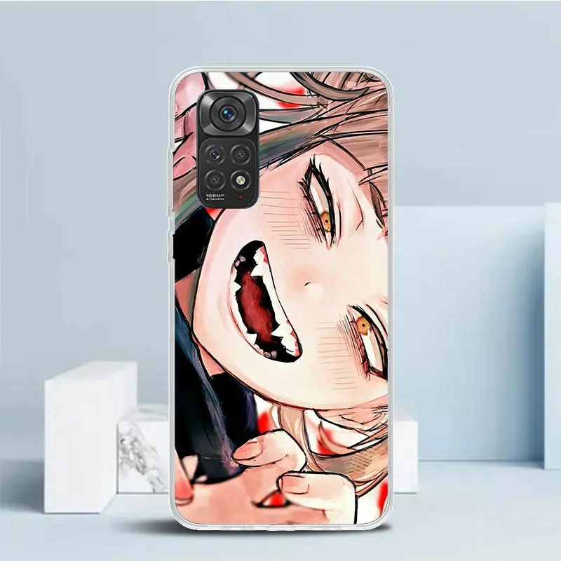 Himiko Toga Waifu Anime MHA Phone Case For Xiaomi Redmi Note 13 12S 12 11S 11 11T 11E Pro Plus 10S 10 9S 9 8T 8 7 + Soft TPU Bac