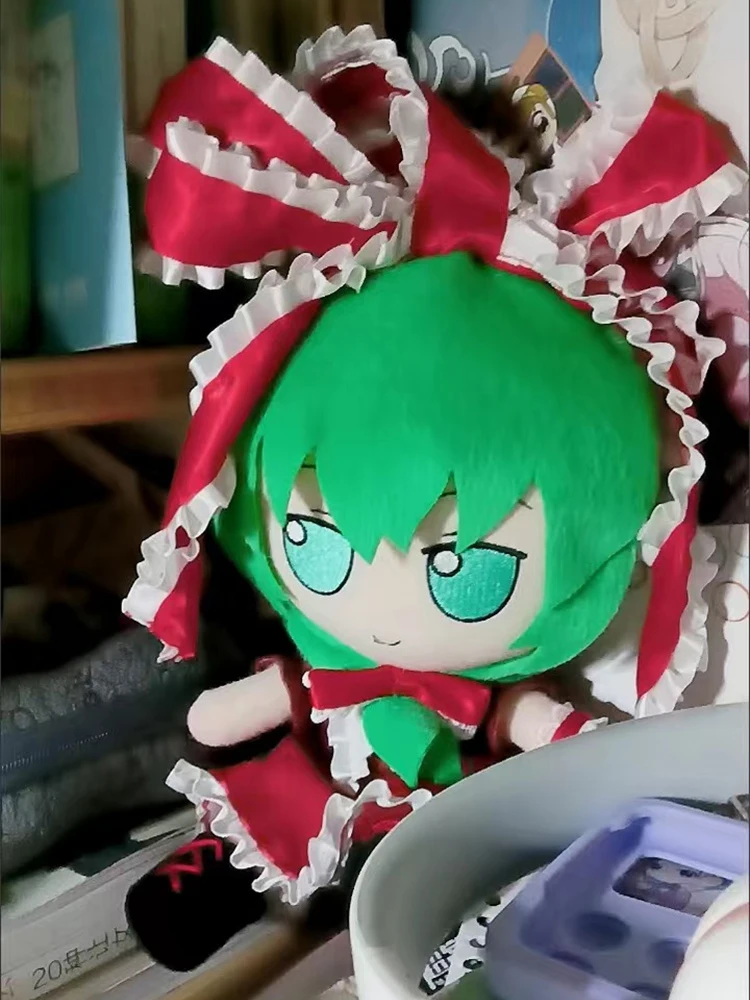 Fumo TouHou Project Hina Kagiyama Cosplay pluszowa lalka wypchana zabawka Plushie figurka poduszka siedząca kolekcja dla fanów prezent