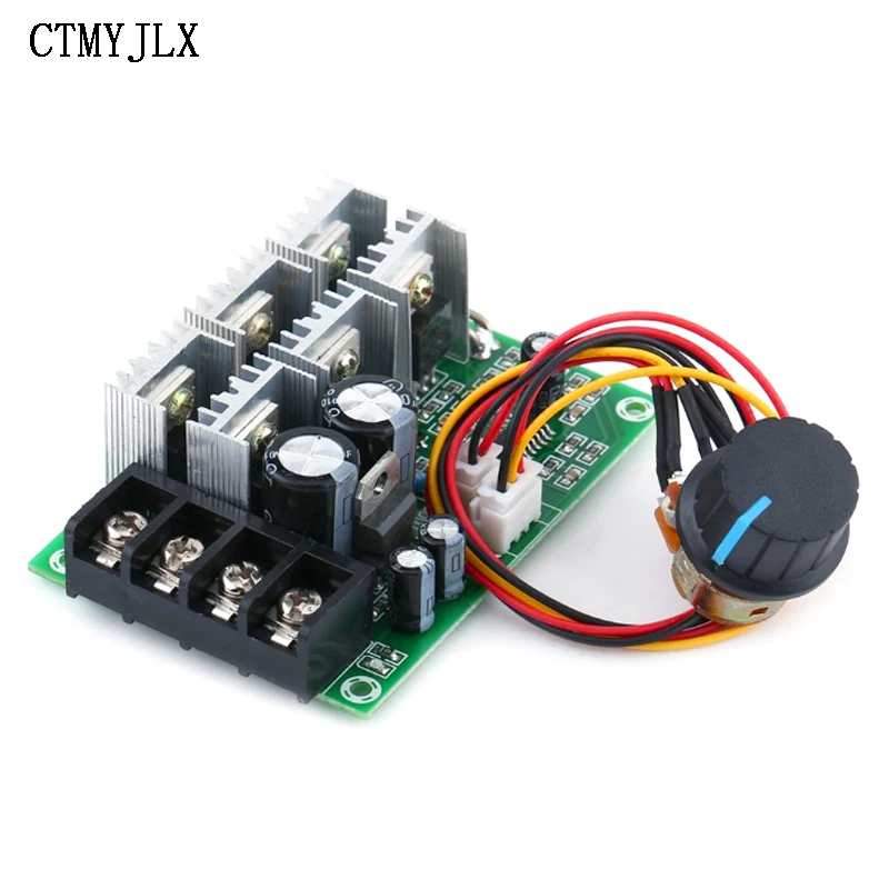 DC 9-55V 40A 2000W PWM DC Motor Speed Regulator High Power Linear Speed Control 9V 12V 24V 36V 48V Motor Control DIY Electronic