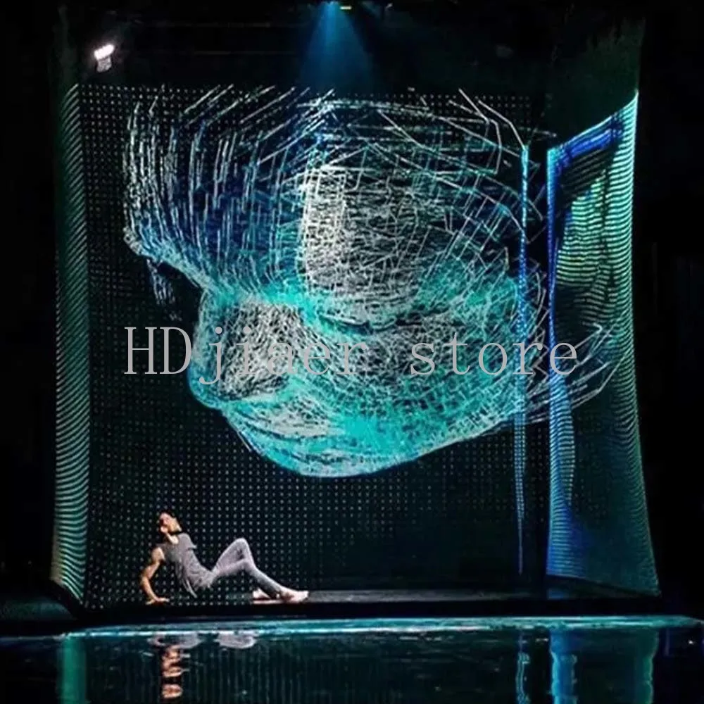 

Transparent 3D Holographic Gauze Projector Screen - Mesh Type, for Outdoor Advertising