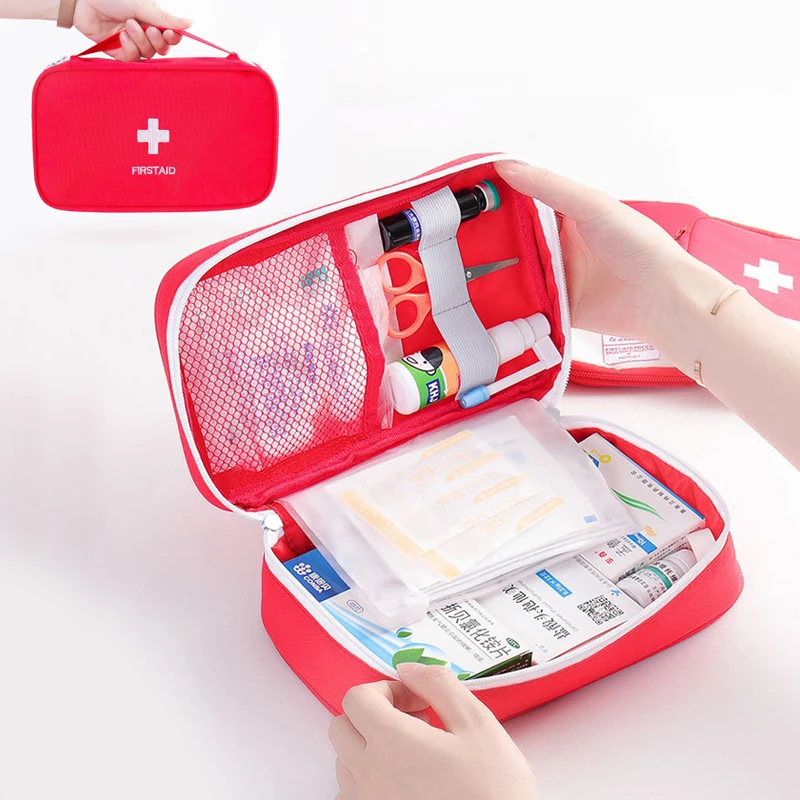 Kit di pronto soccorso da campeggio portatile borsa medica di emergenza custodia da viaggio custodia impermeabile per Kit per auto borsa vuota di