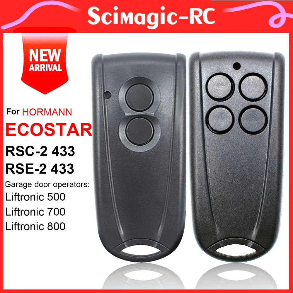 

1/2/3/5PCS ECOSTAR RSC2 RSE2 433.92MHz Remote Control Rolling Code Garage Gate Opener Command Keychain