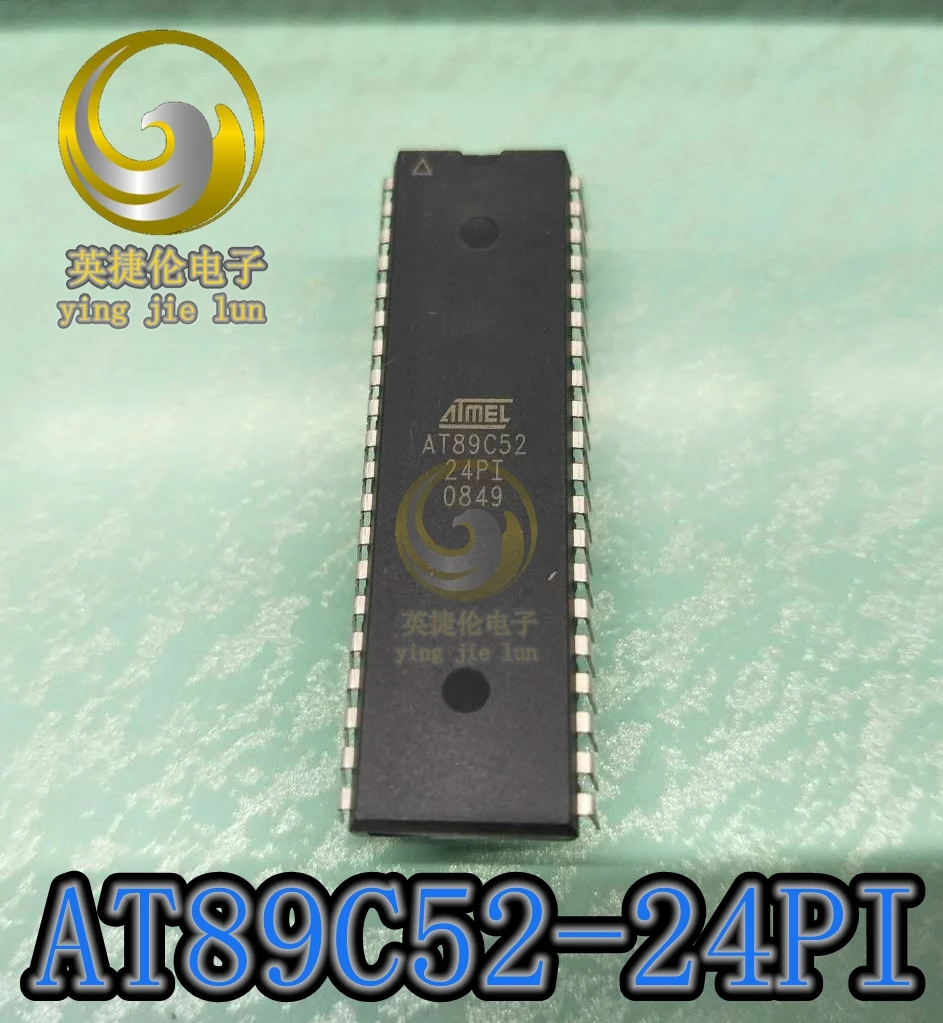 AT89C52-24PI  89C52 MCU 8BIT 8KB FLASH DIP-40