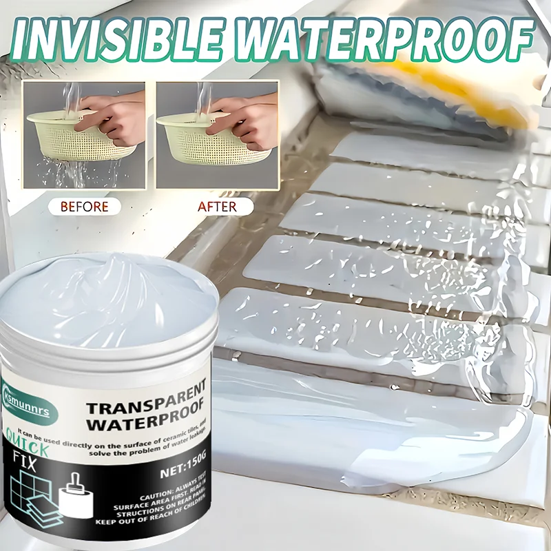 

150g A Waterproofing Solution - a Sealant That Prevents Water Damage - an Ideal Fix for Leaks, Suitable for Both Indoor