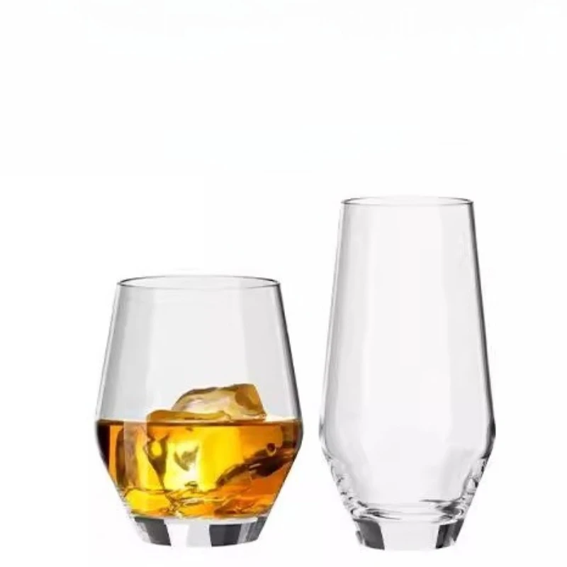 

Glass minimalist wine glass, cocktail hi stick glass, water glass for home use