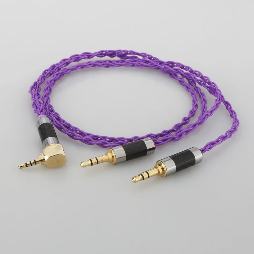 HiFi Cable with 2.5mm Trrs Balanced Male Compatible with Hifiman ANANDA ah-d7200 d5200 Headphones with dual 3.5mm male