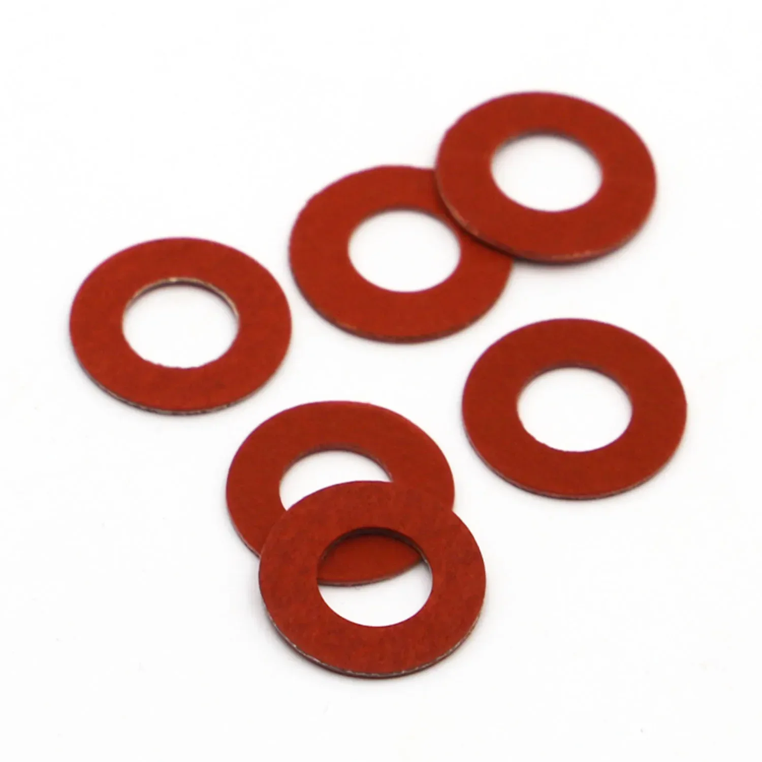 20–100 Stück roter Stahl, Papier, isolierende Unterlegscheibe, M2, M2,5, M3, M4, M5, M6, M8, M10, M12, M14, M16, Isolierung, einfacher Dichtungspad, Ringabstandshalter – Detail 3