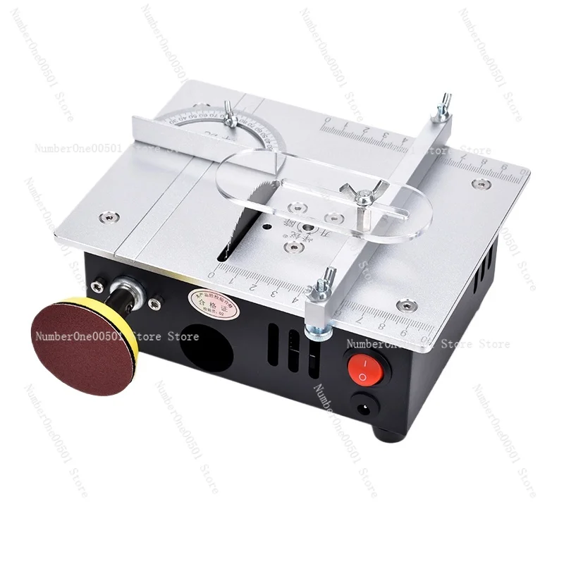 S6 precision lifting micro table saw DIY acrylic PCB aluminum alloy cutting machine mini model small electric saw