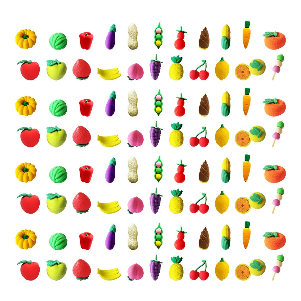 

100Pcs Adorable Mini Erasers Cute Cartoon Kids Writing Correction Erasers for School Classroom Student Prizes Bulk