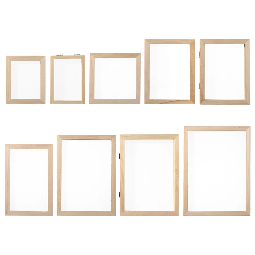 Gift Learning Craft Tool Paper Making Mould Frame Paper Making Screen DIY Papermaking Wooden Mesh Mold