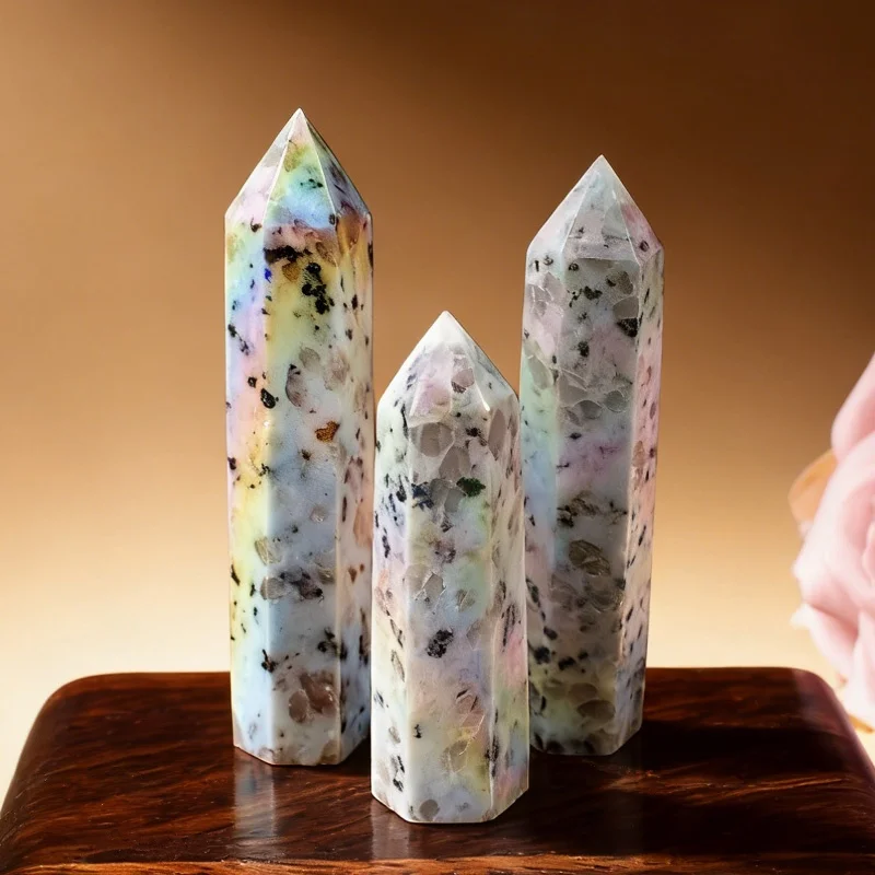 Pirámide de Cristal Azul Tianshan con Aura Natural, Torre de Cristal Electrochapada, Piedra Curativa, Energía de Cuarzo, Decoración para el Hogar, Adorno Reiki