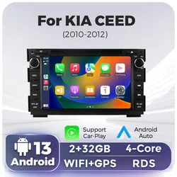 7Inch Car Audio Radio For KIA CEED 2007 2008 2009 Autoradio Android Auto Stereo GPS WIFI BT CarPlay 2 Din Multimídia Automotivo