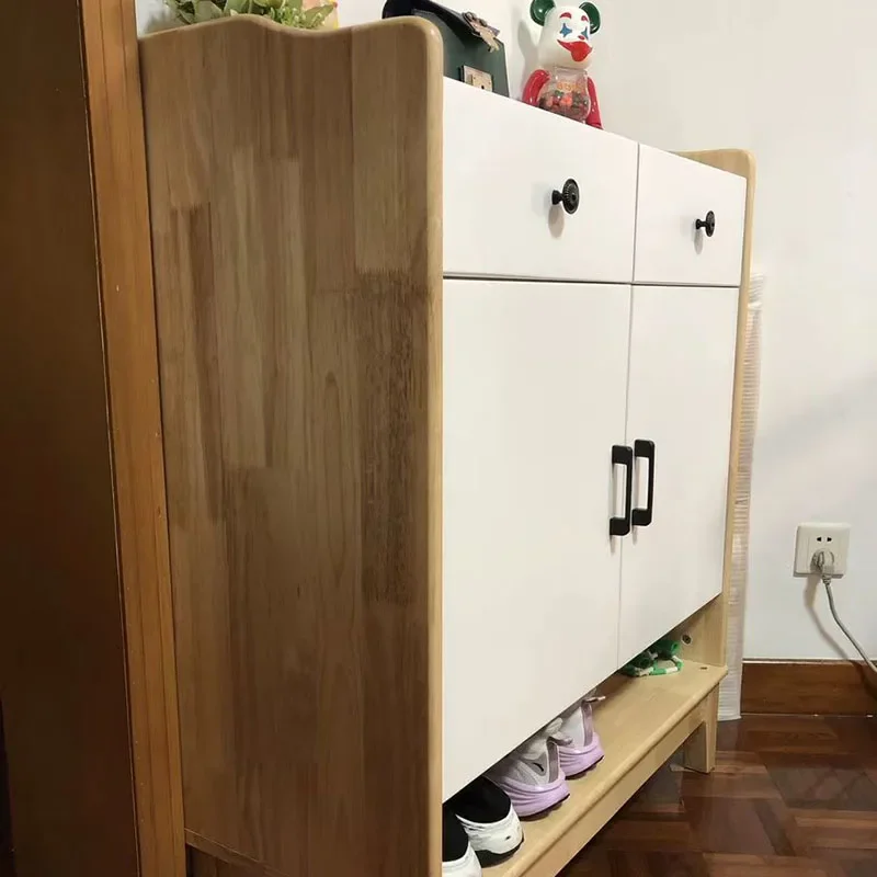 خزائن الأحذية الخشبية للمدخل الفاخرة الحديثة المنظم التقسيم خزائن الأحذية تخزين الشمال Zapatera contador Prateleiras