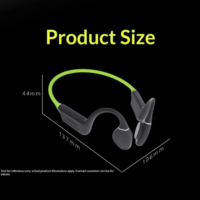 Creative Outlier-auriculares de conducción ósea, resistentes al agua, inalámbricos, deportivos, Bluetooth 5,3, gancho para la oreja para correr