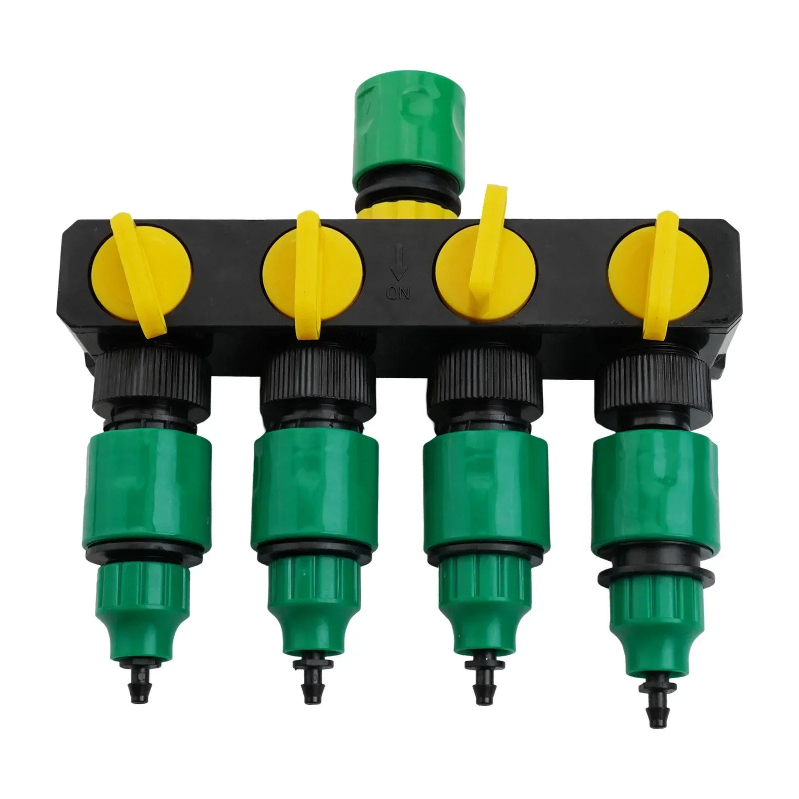 

Efficient Watering 4-Way Water Diverter Individual Hose Control Versatile Hose Splitter For Garden Automatic Watering System