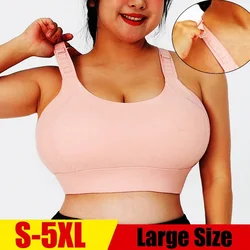 Cloud Hide-Sujetador deportivo de gran impacto para mujer, ropa interior a prueba de golpes para gimnasio, Fitness, Yoga, camiseta sin mangas para correr, talla grande 5XL