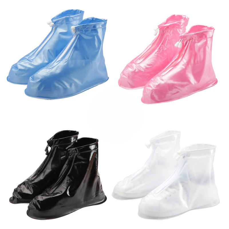 

PVC Waterproof Shoe Cover Unisex Shoes Protectors Rain Boots for Indoor Outdoor Rainy Reusable Quality non-slip shoe Cover