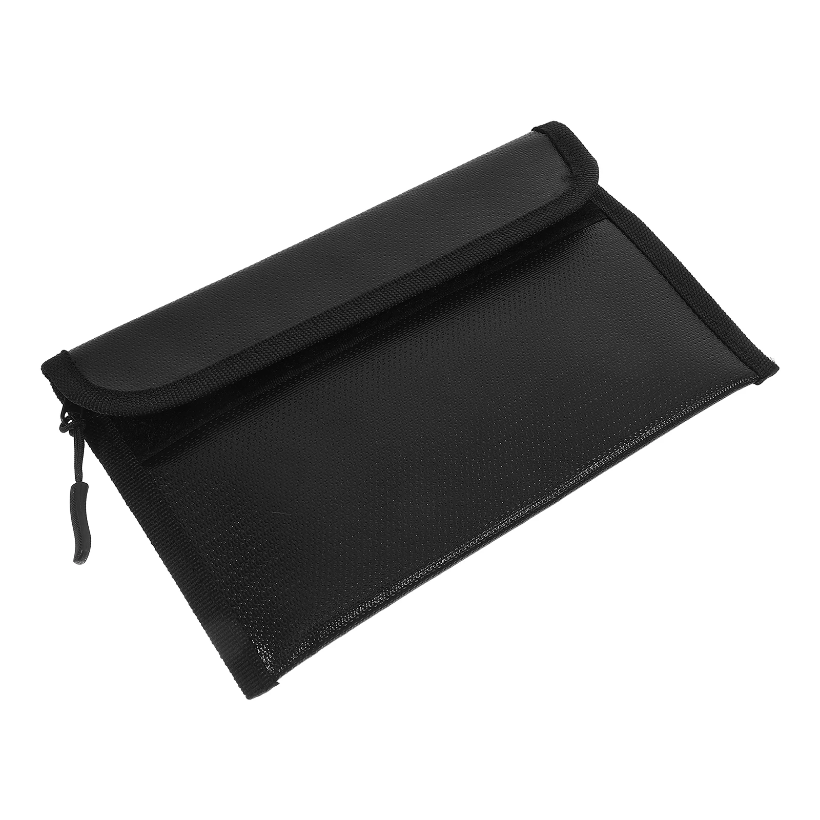 

Waterproof Fireproof Document Large Capacity Organizer Sturdy Silicone Fiber Fabric Holder For Receipts Cash Zipper Closure