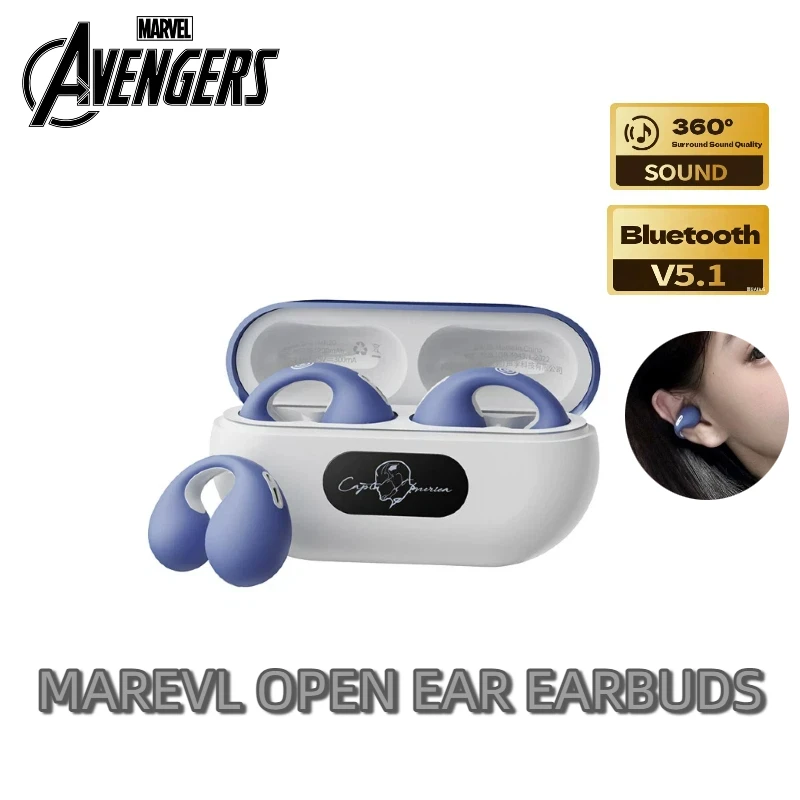 

Наушники MARVEL OWS, беспроводные Bluetooth 5.1, HIFI-стерео, удобная посадка, для занятий спортом, с креплением на ухо, защита от пота, длительное время автономной работы