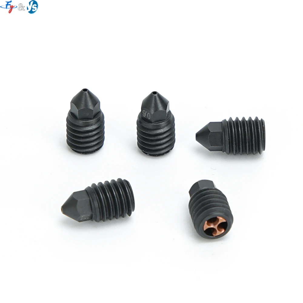 

Насадка для 3D-принтера из закаленной стали, насадка с тремя отверстиями, мини-насадка Hotend 0,2 мм 0,3 мм 0,4 мм 0,5 мм 0,6 мм 0,8 мм