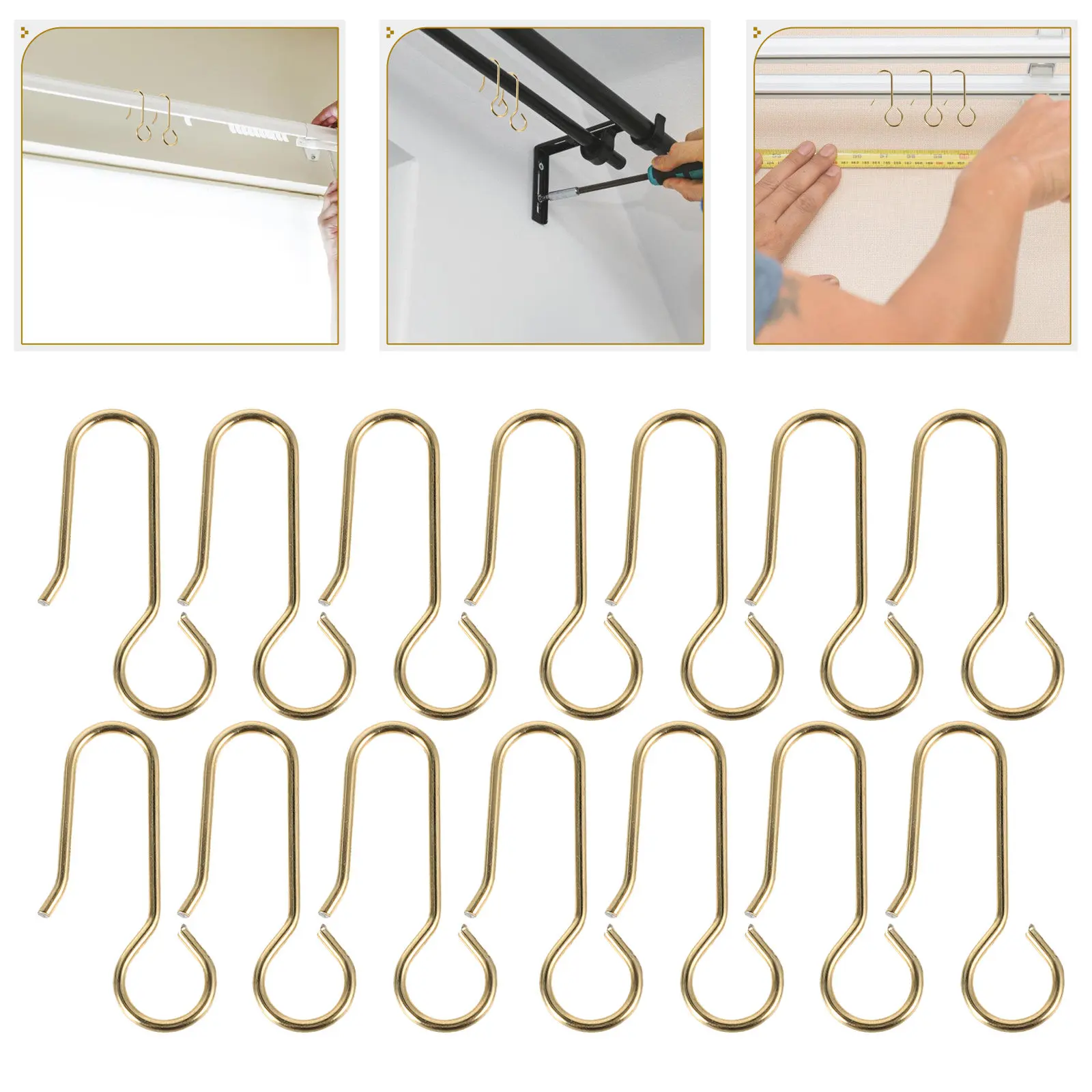 

100 шт. металлических крючков-глайдеров для штор, крючки для потолочных карнизов, для душевых занавесок, держатели для штор, фурнитура для раздвижных систем