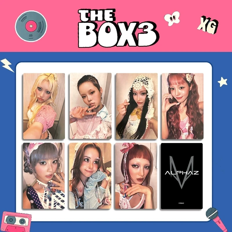7pcs/set KPOP XG Album Shooting Star Photocard LOMO Small Card