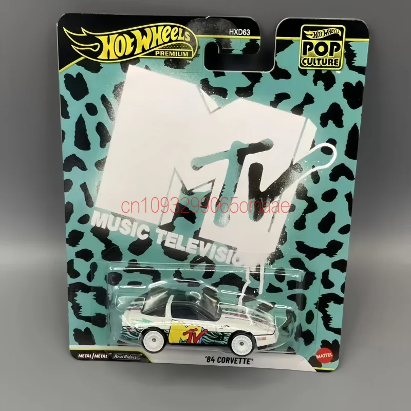 Hot Wheels Genuine 1 64 Diecast Alloy 84 Corvette Sports Car Hxd63 Pop Culture Series Mtv Collectible Model Cool Gifts For Fans view 6