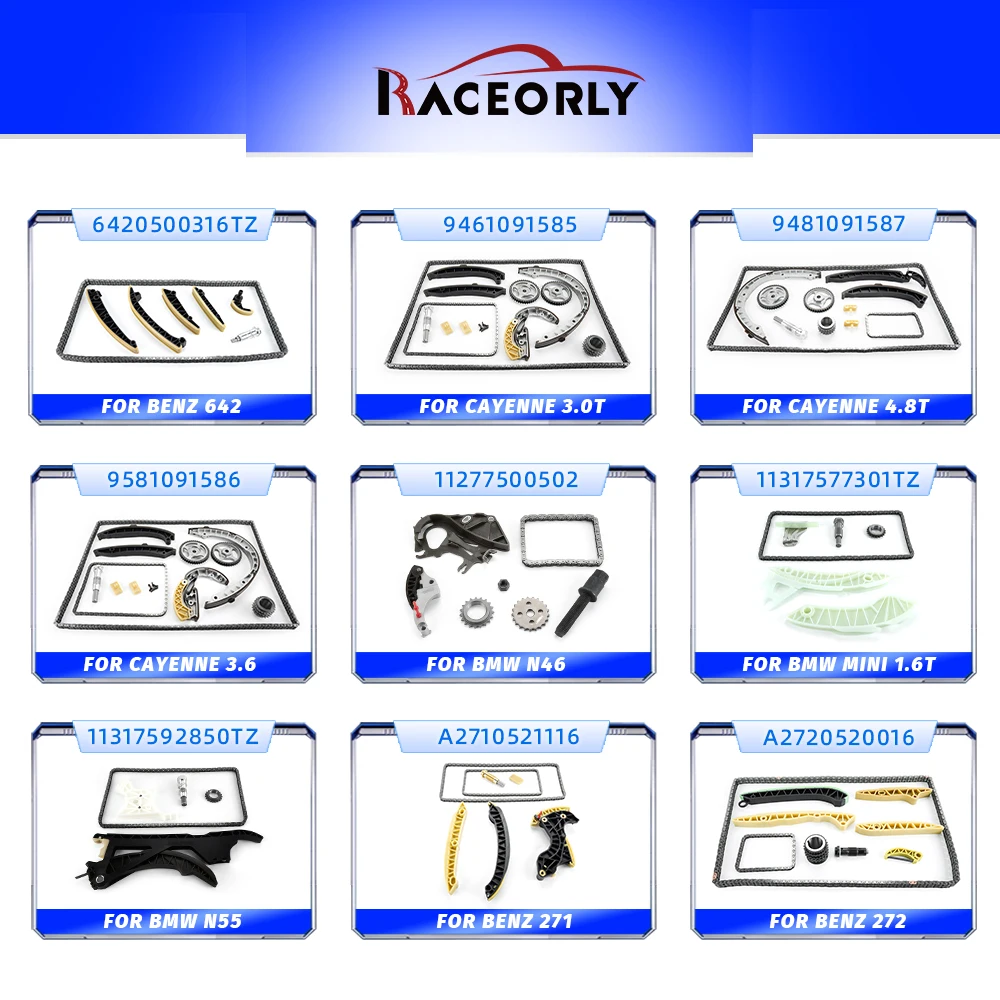 Timing Chain Kit & Accessories Other Auto Engine Part Timing Chain Kit 9581091586 for Porsche 3.6 4.8T