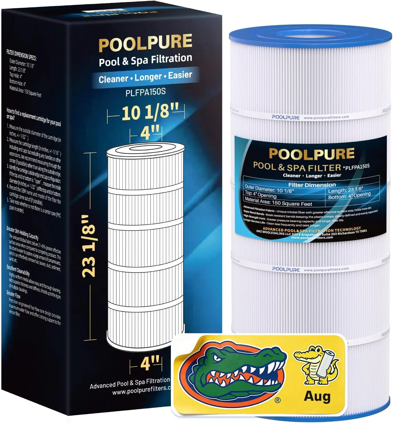 PA150S Pool Filter Replaces Hayward CX150XRE, PA150S, Ultral-D4 | Compatible with Hayward SwimClear C150S, 150 sq.ft Filter