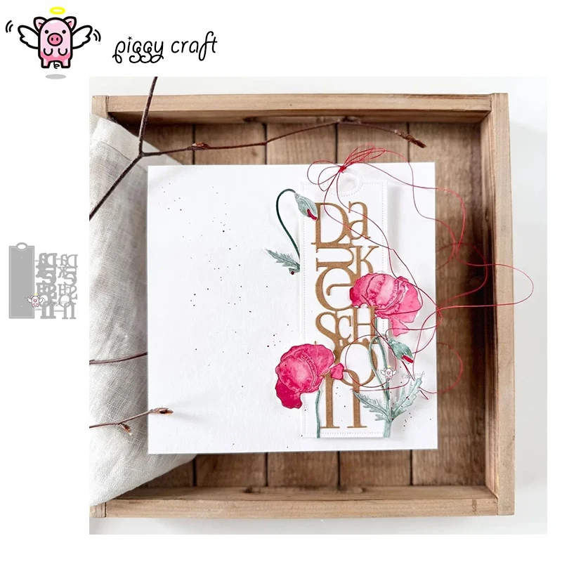 

Piggy Craft металлические штампы для резки, форма для резки, украшение для писем, бирки, скрапбукинг, нож для рукоделия, форма, лезвие, трафареты, штампы