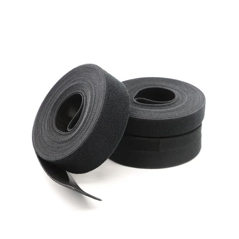 Cable Ties Reusable Loop Bundle Self Adhesive Black Nylon Strap Organizer Clip Wire Holder Management Fastening Tape DIY