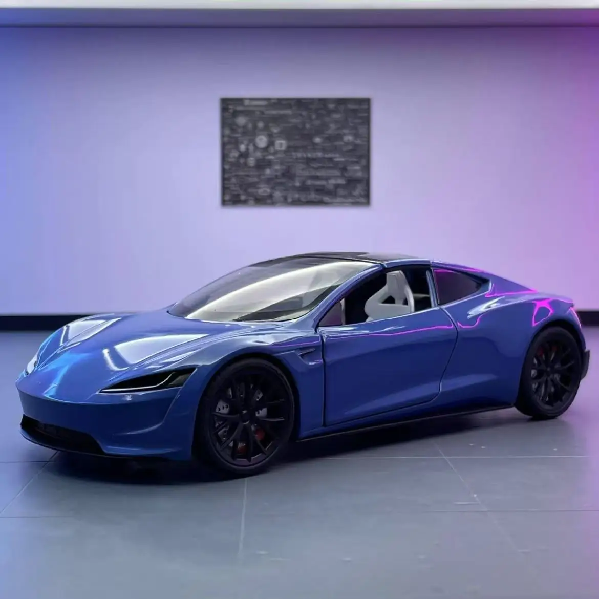 

1:24 Tesla model S Roadster MODEL Y Model 3 Children's advanced ornaments, gifts, and toys with sound and light alloy models