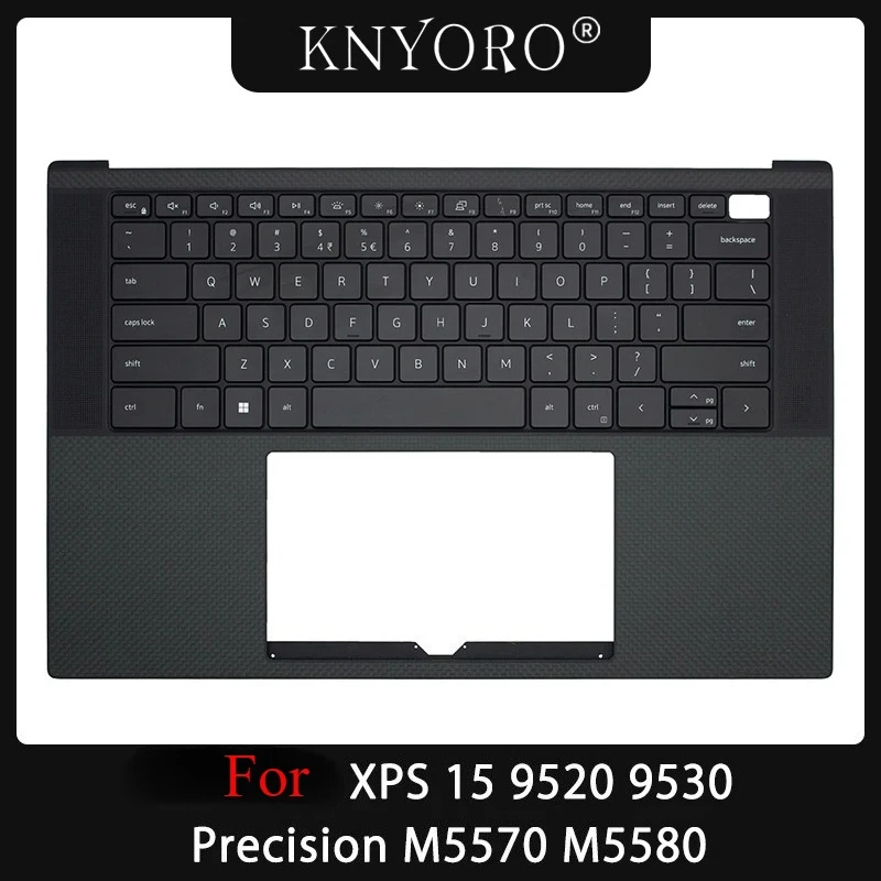 

Original New Laptop US Keyboard For XPS 15 9520 9530 Precision M5570 M5580 Palmrest Upper Top Case with Backlight Keyboard Cover