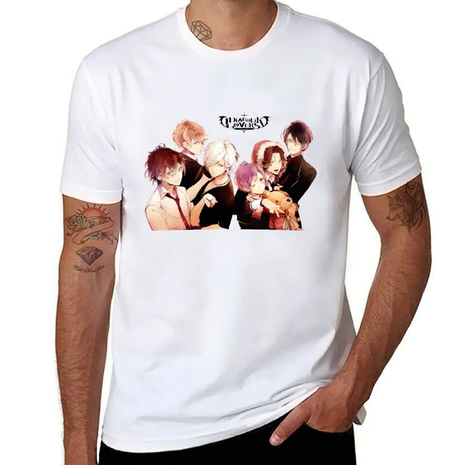

cotton funny graphic shirt t quality Diabolik Lovers pack cotton man t shirts high man t for T-Shirt shirt
