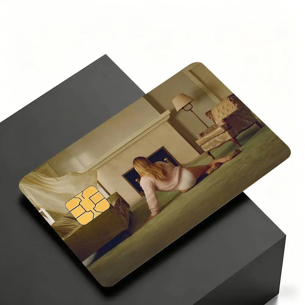 Singer H-Hilary D-Duff Credit Skin Cover Card Stickers 4PCS Film Bus Pass Front Decoration Bank Debit Waterproof