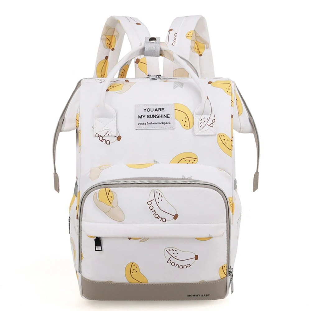 Fashion Diaper Maternity Backpack Large Capacity Waterproof Baby Bag For Mom Printed Cartoon Travel Mother Nappy Bag