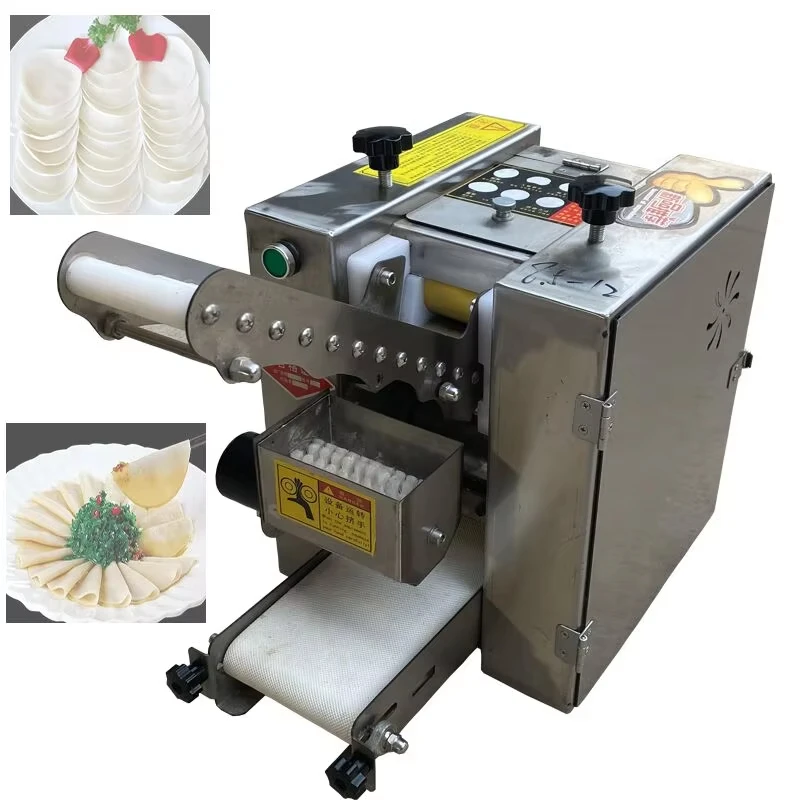 110V 220V 60-90MM Size Tabletop wonton samosa ravioli lumpia skin wrapper maker equipment Dumpling Wrapper Machine