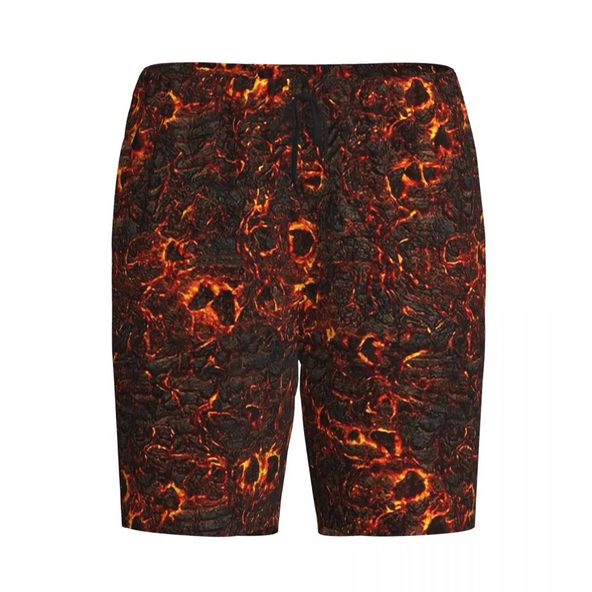 

Мужские пижамные шорты/брюки для сна и отдыха с принтом «Магма, вулкан, лава, огонь»