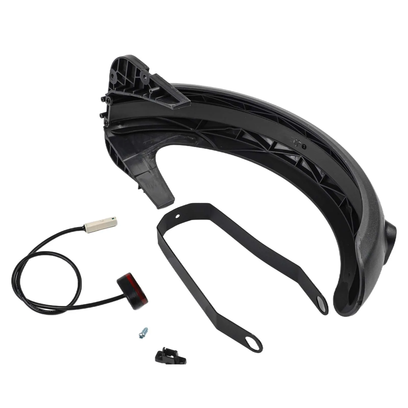 لـ Ninebot Max G30 طقم واقي الطين الخلفي المتوافق مع دعامة الضوء الخلفي تصميم مقاوم للماء والغبار لركوب الليل الآمن #3