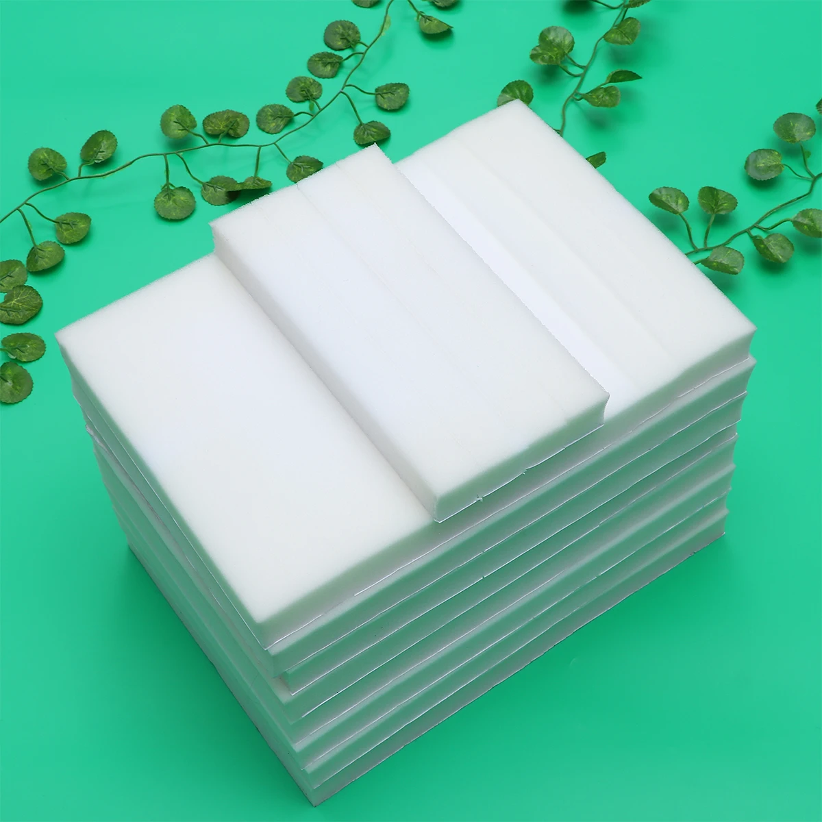 

50pcs Protective Mask Mat Self adhesive Sponge Strip Nose Bridge Pad Easy Clean Breathable Holes Long Walking Comfortable Use