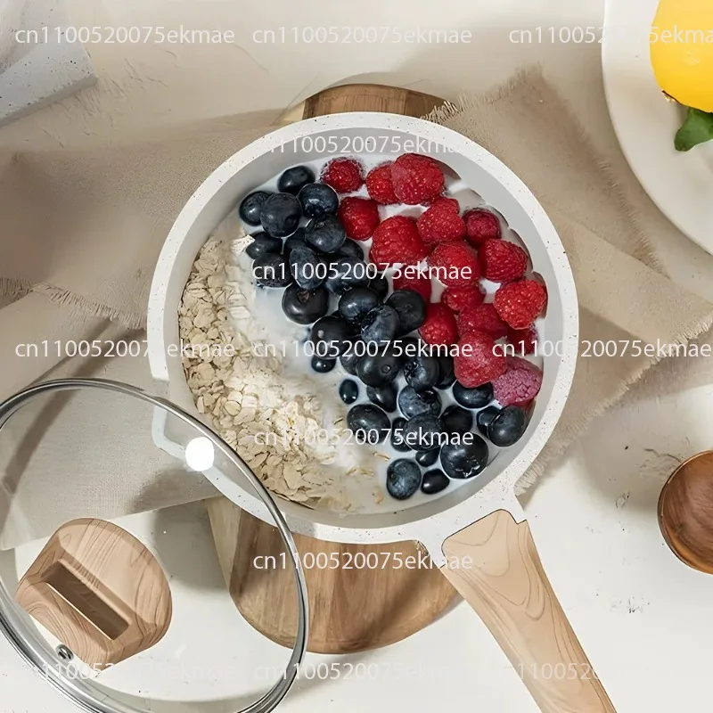 Granite Non-stick Pan Set Flat-bottomed Soup Pan, Full Set of Household Frying Pans