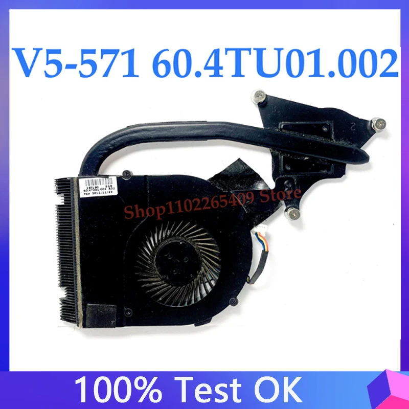 

Radiator Fan For Acer Aspire V5-571 V5-571P Heatsink 100% Working Well 60.4TU01.002