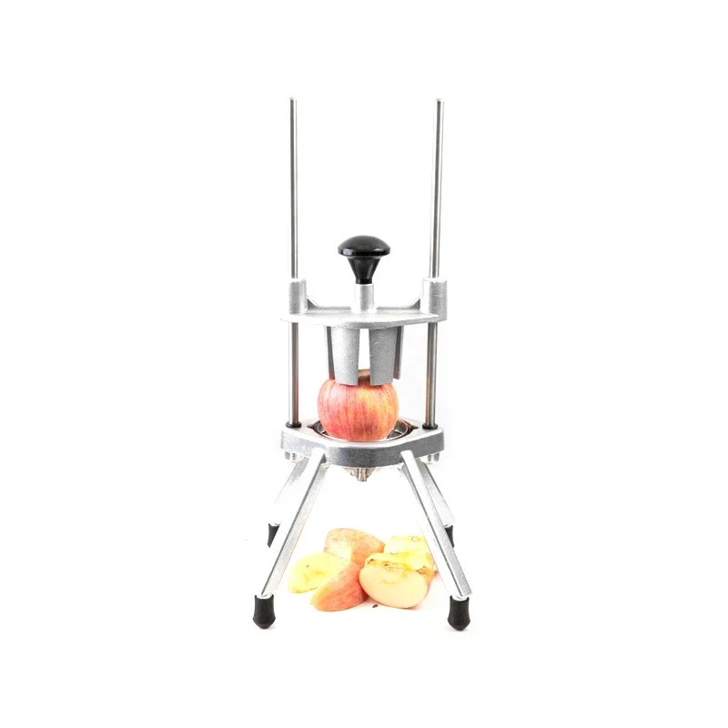 Vertical aluminum alloy fruit and vegetable cutting machine, melon and fruit cutting equipment, commercial manual