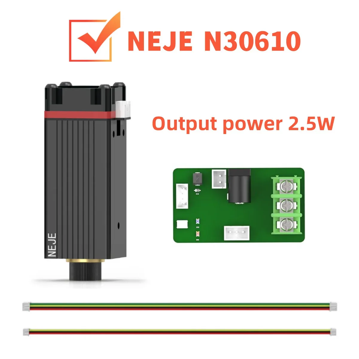 NEJE 20-80W120W versione professionale, focale fissa, modulo laser, tecnologia spot compressa, testa laser, utensile da taglio laser