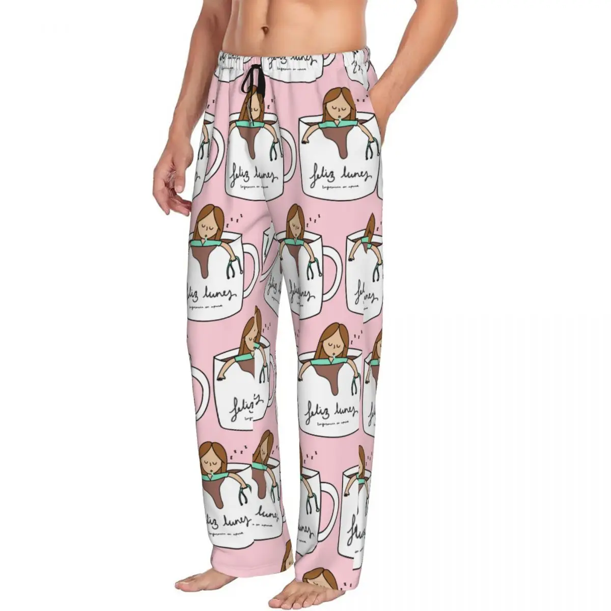 Custom Enfermera En Apuros Pajama Pants Men's Student Nurse Medical Medicine Sleep Drawstring Sleepwear Bottoms with Pockets