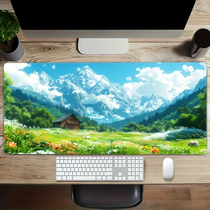 

2D anime natural landscape design large Mouse Pad Desk Mat Non-Slip Durable offices accessories Gaming mouse mat Mouse carpet